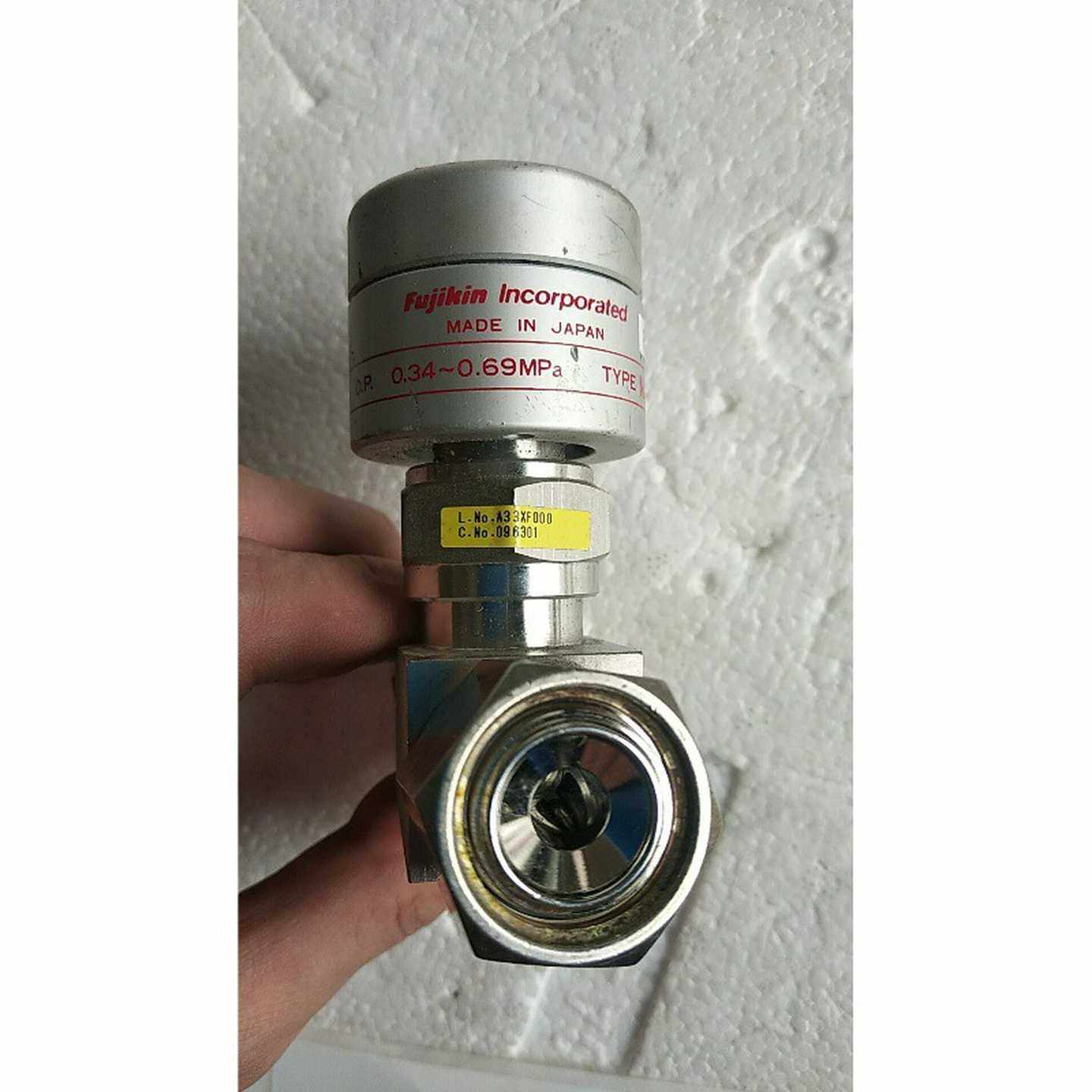 原装无包装FUJIKIN金O.P.0.34-0G.69MpaN.C.实物拍摄