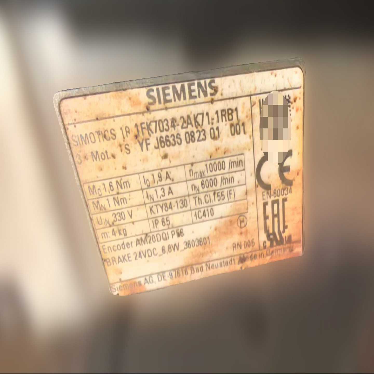 伺服电机，型号是1FK7034-2AK71-1RB1~询价