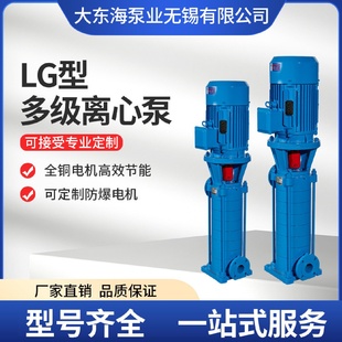 高层建筑高压给水增压多级管道清水离心泵自吸静音 LG立式