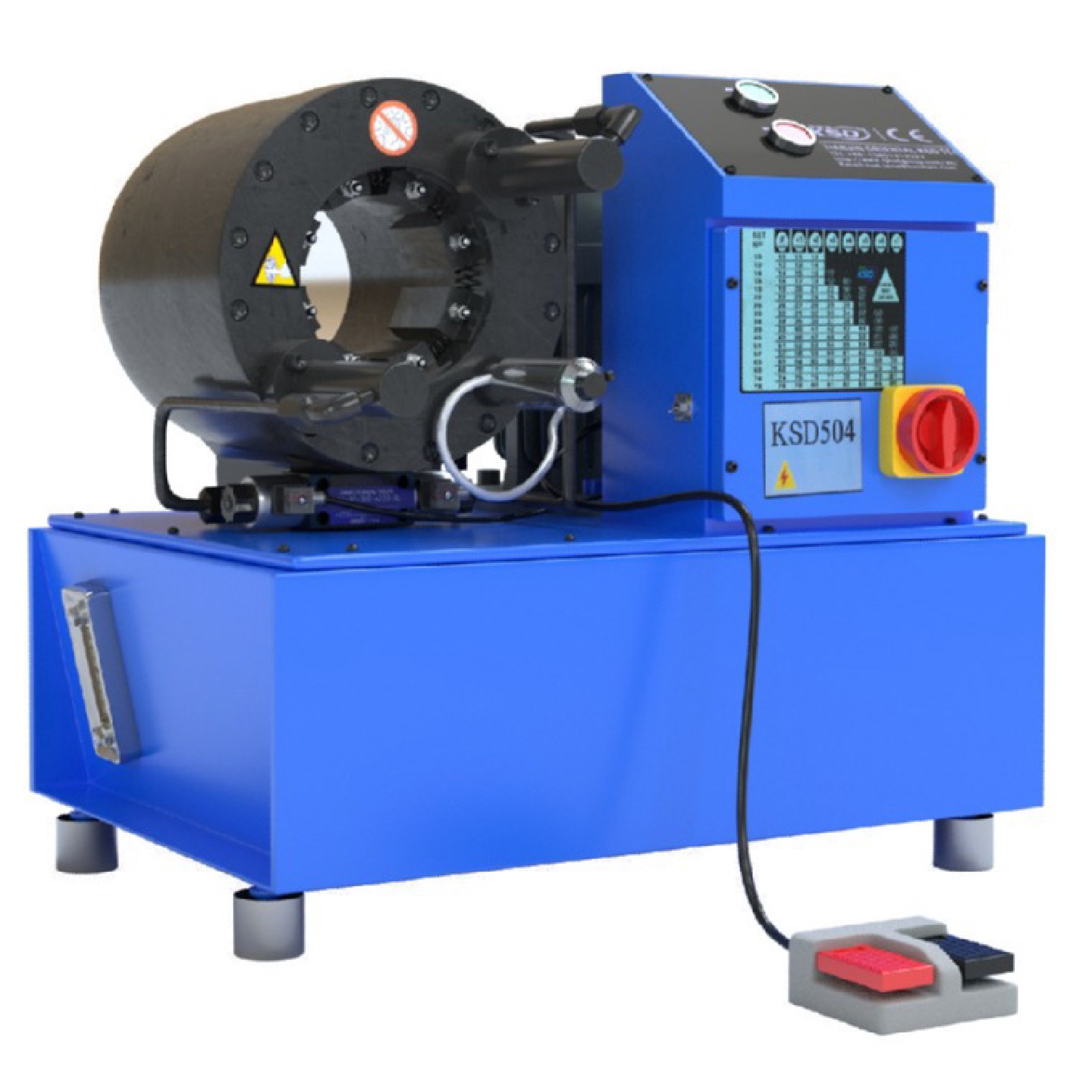 水暖金属软管扣管机2寸全自动高压胶管扣压机钢管钢丝绳压管机