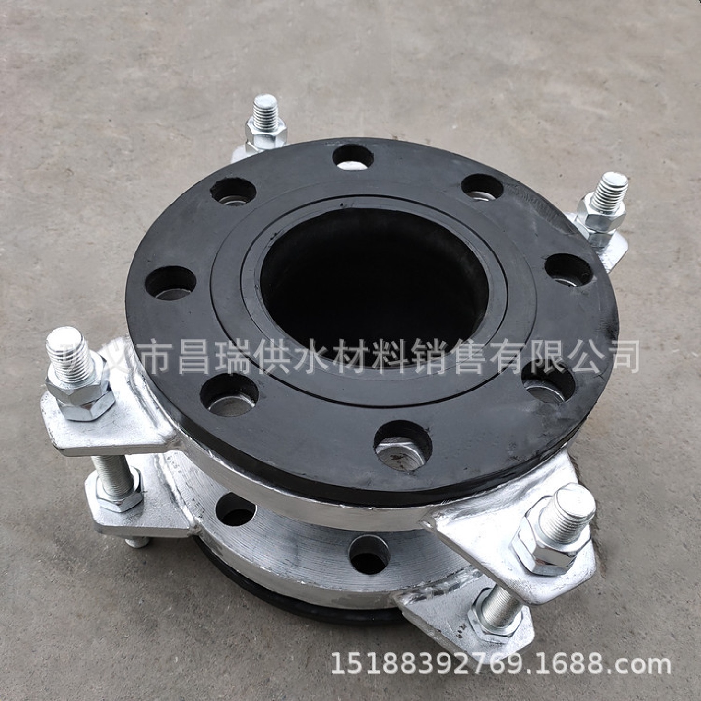 大翻边橡胶接头端面全密封橡胶软接头膨胀节水厂橡胶减震接头