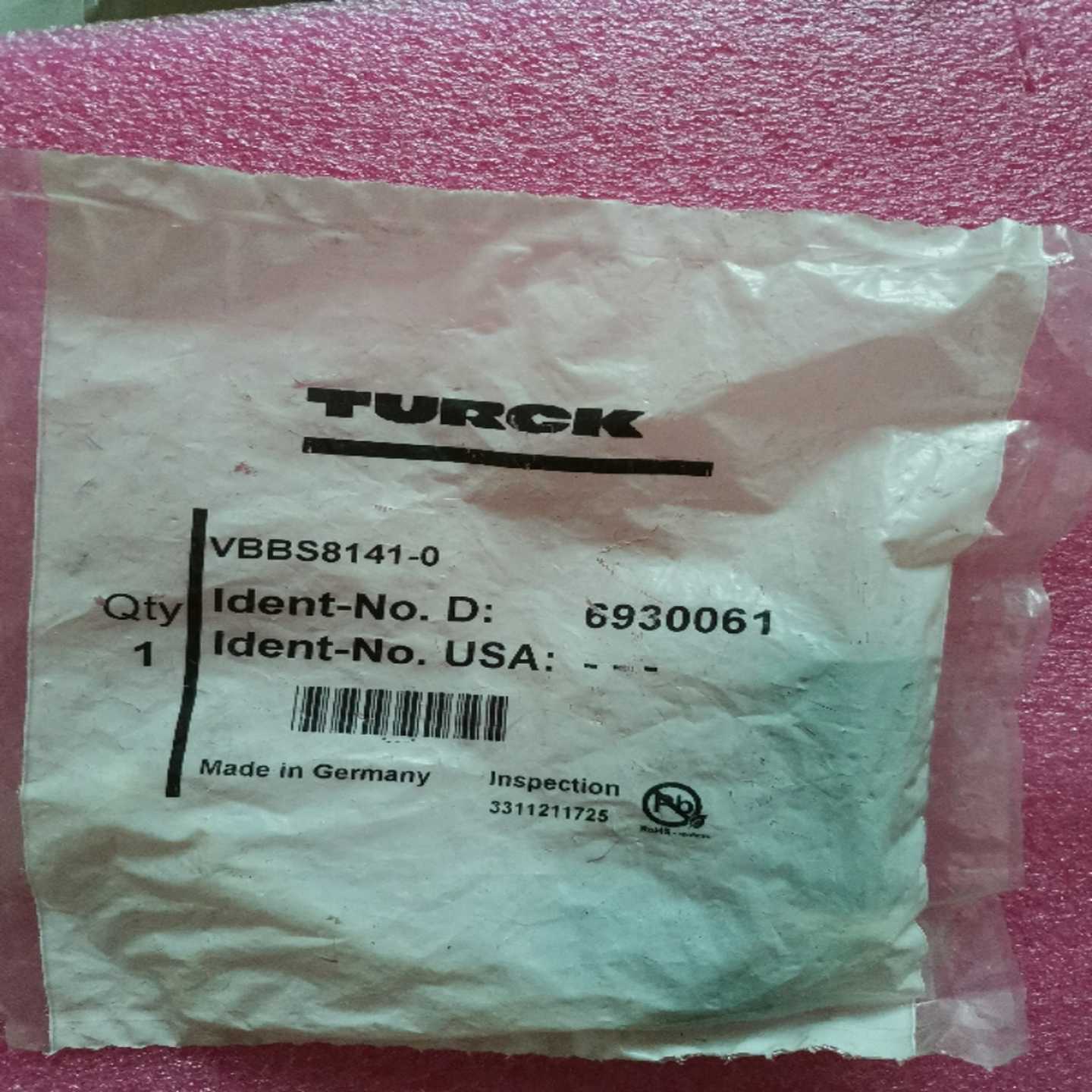 原装正品TURCK图尔克 VBBS8141-0 6930061 原装现货询价