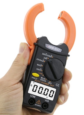 9P1E胜利仪器钳形万用表VC6017袖珍钳形表数字电流表0.01A-500A