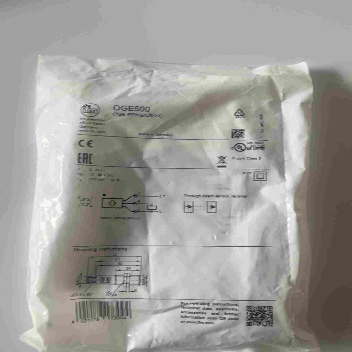 OGE500.易福门对射传感器--议价商品