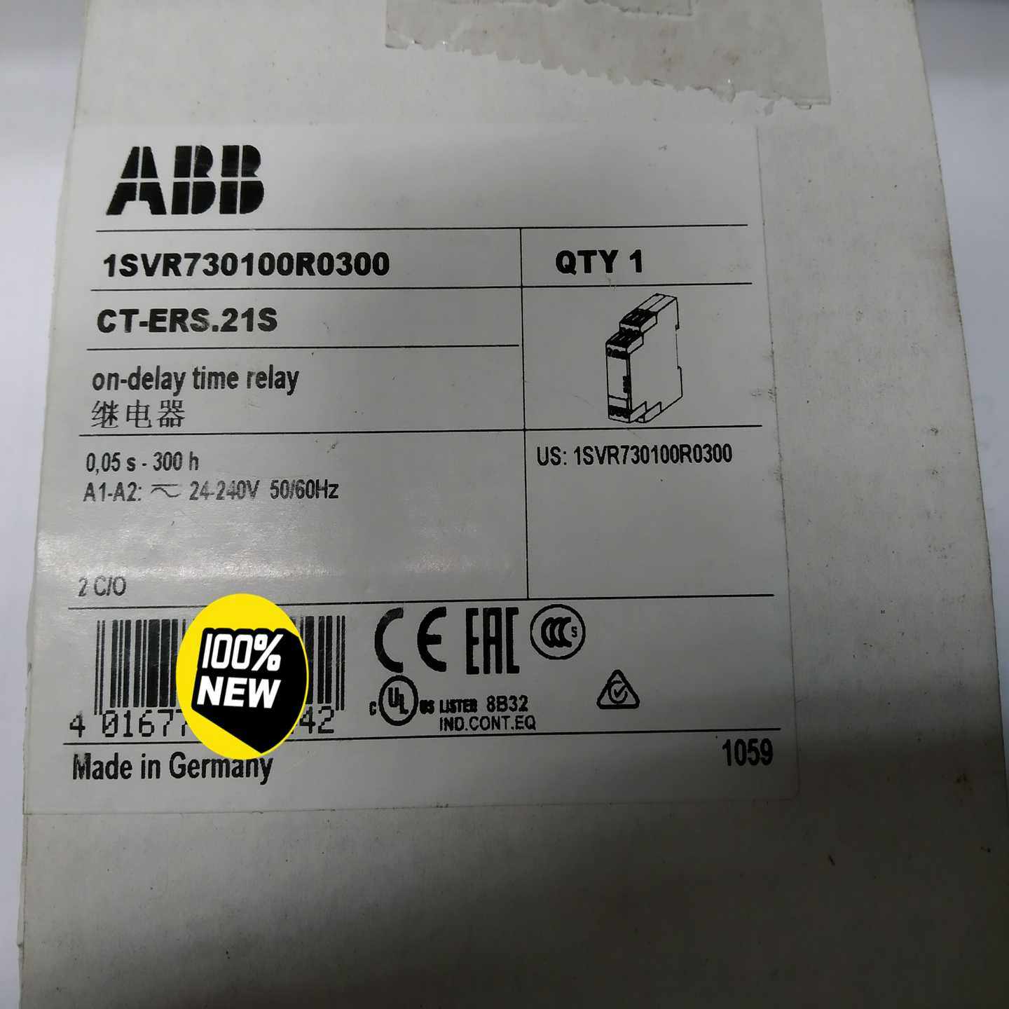 ABB CT-ERS.21S  宽电压 ABB 时间继电器~议价