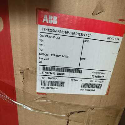 ABB断路器T7H1250M PR321/P-LSI R12~议价