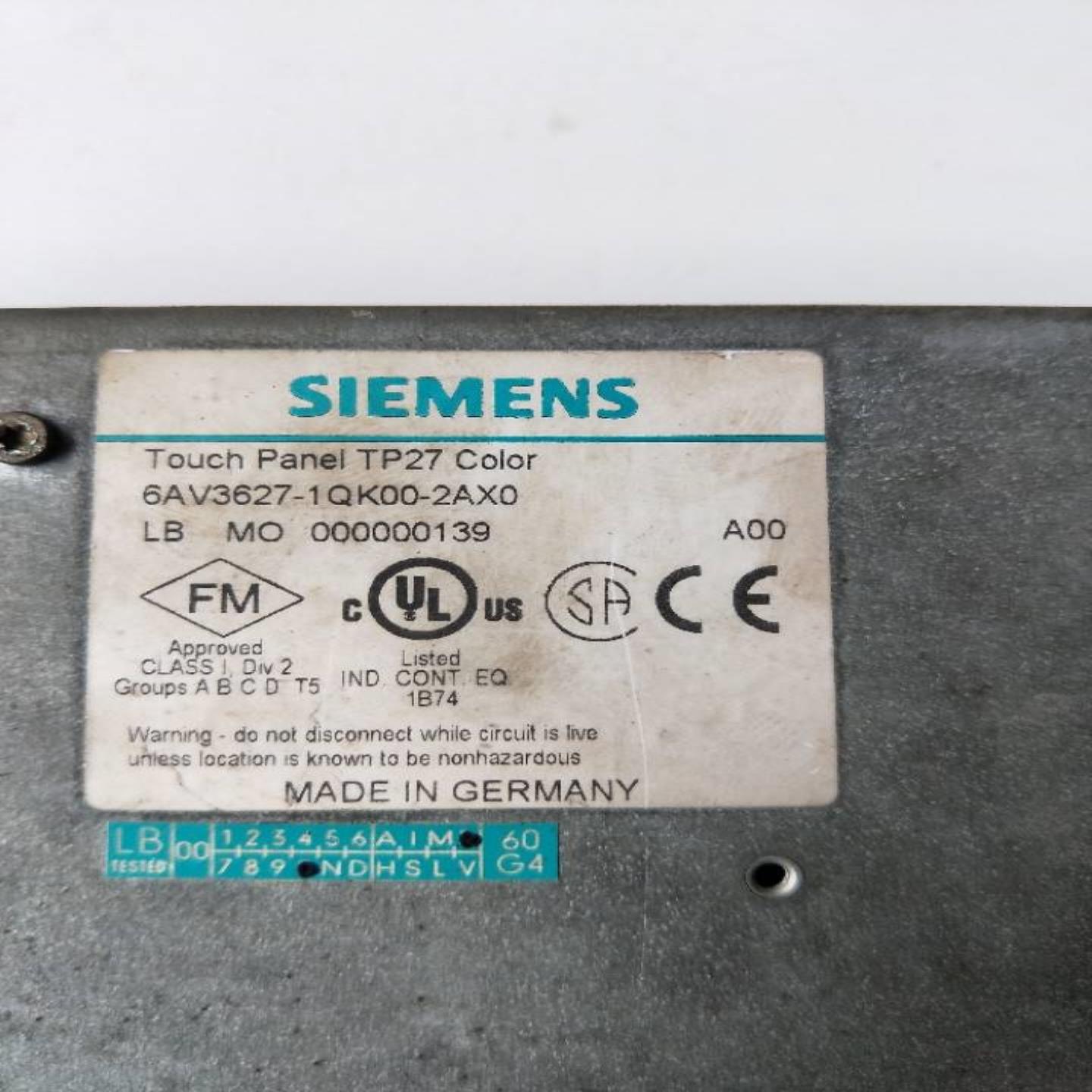 配件拆机西门子 6AV3627-1QK00-2AX0 实物拍摄现货做配件出售议价