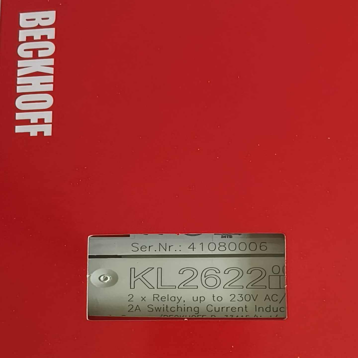 倍福BECKH0FF，KL2622，最后一个值拍。（佳毅工控）