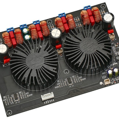 TPA3255四声道数字D类大功率功放板300W*4（豪华风扇款）