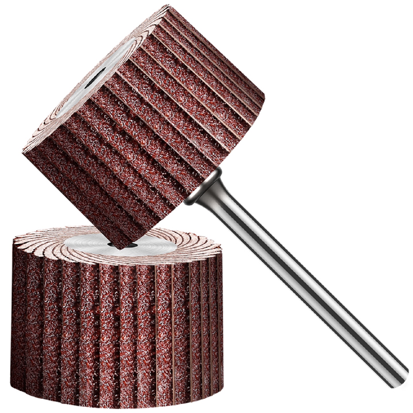 j83mm活柄头砂布电磨头打磨轮磨头砂纸打磨抛光千叶百页带柄百g3