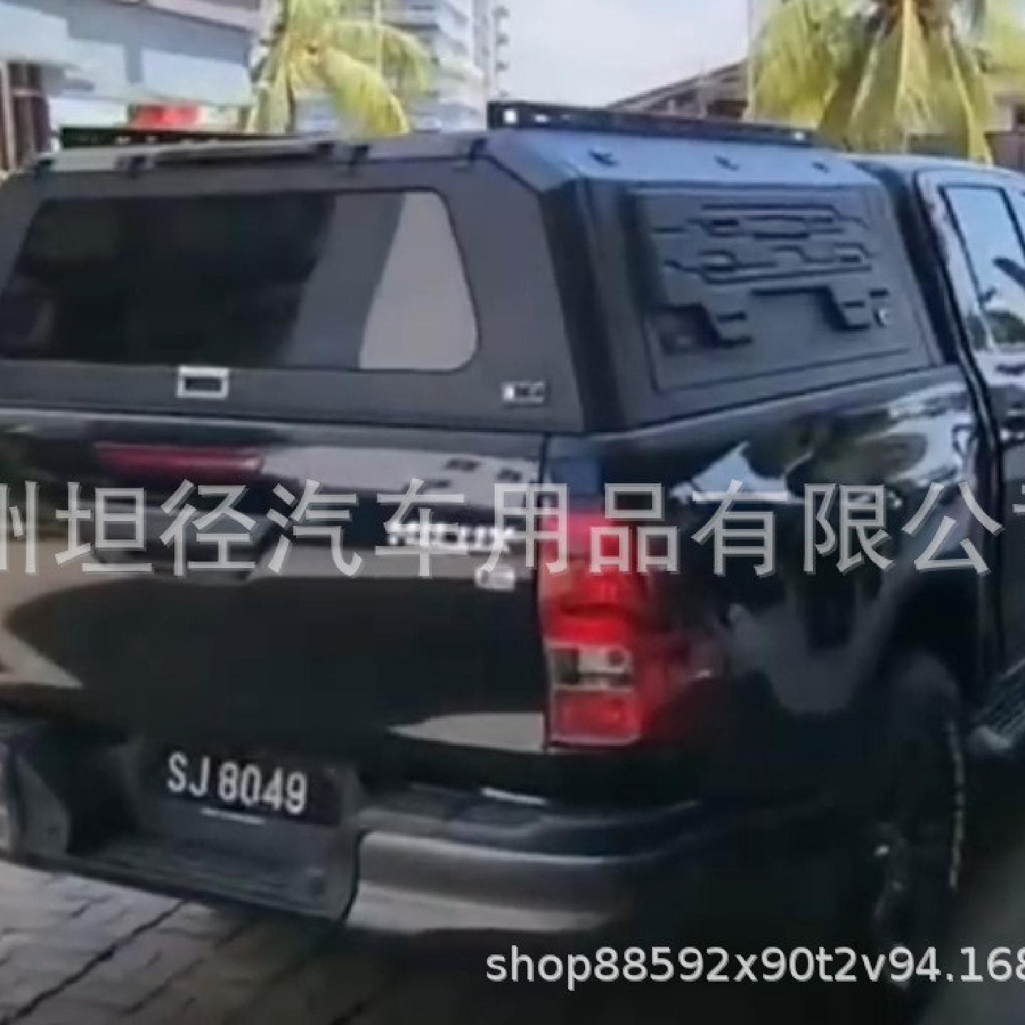 皮卡改装件适配HiluxrevoJACT8T9长城炮标箱铝合金三开门高盖