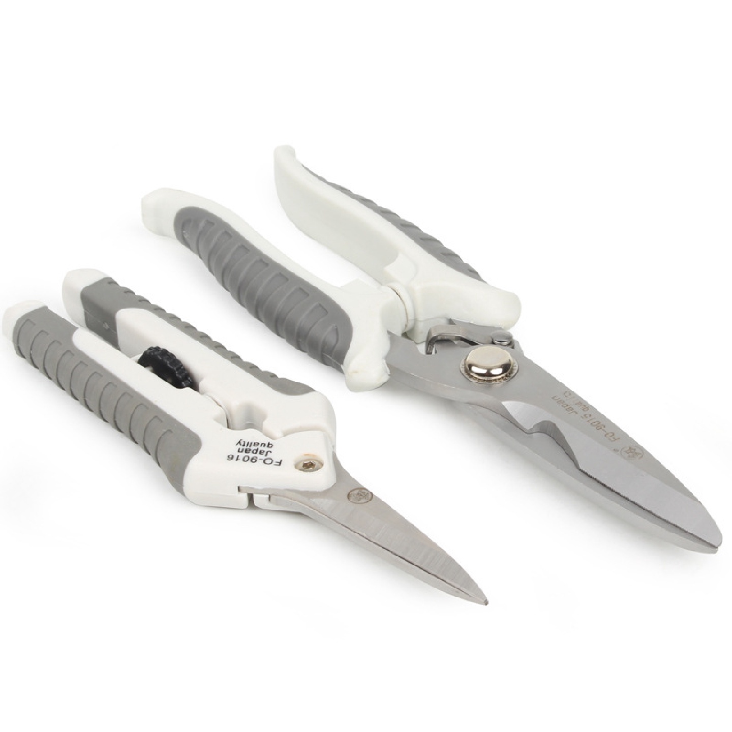 供应福冈工具不锈钢电工剪刀线槽剪刀电子剪8寸电子剪