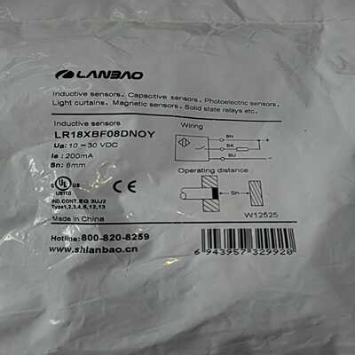 询价上海兰宝LR18XBF08DNOY电感传感器NPN常开Sn: