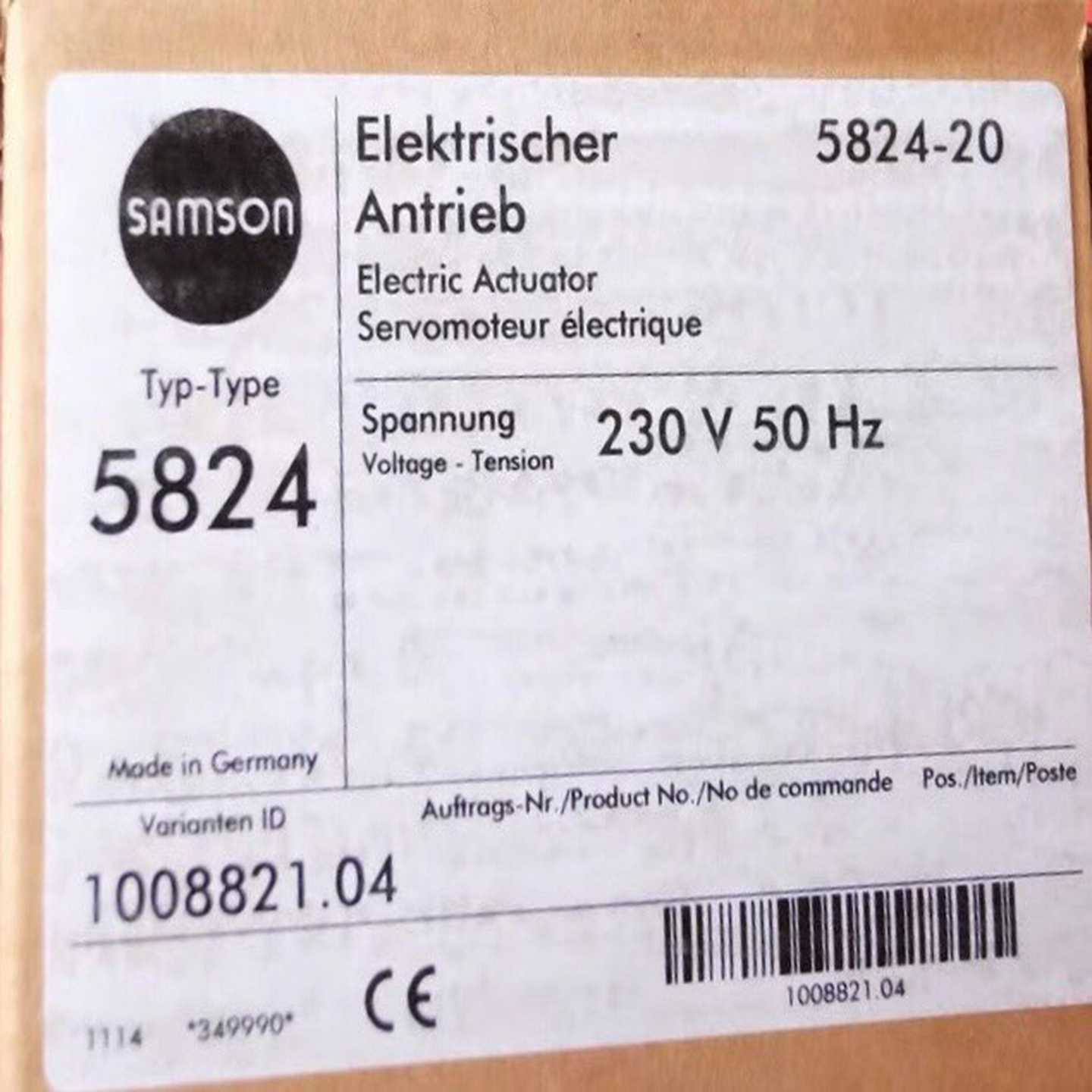Samson 5824-20 萨姆森全电动执行器 10088[浩蓉商户]