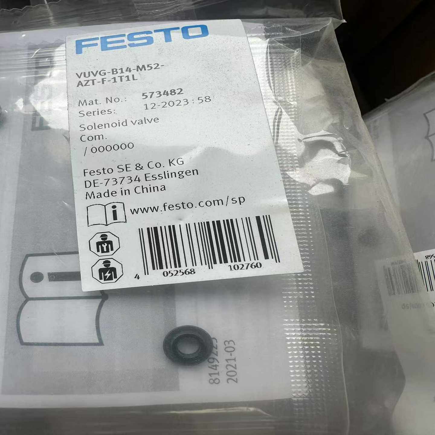 询价~费斯托电磁阀VUVG-B14-M52-AZT-F-1T1