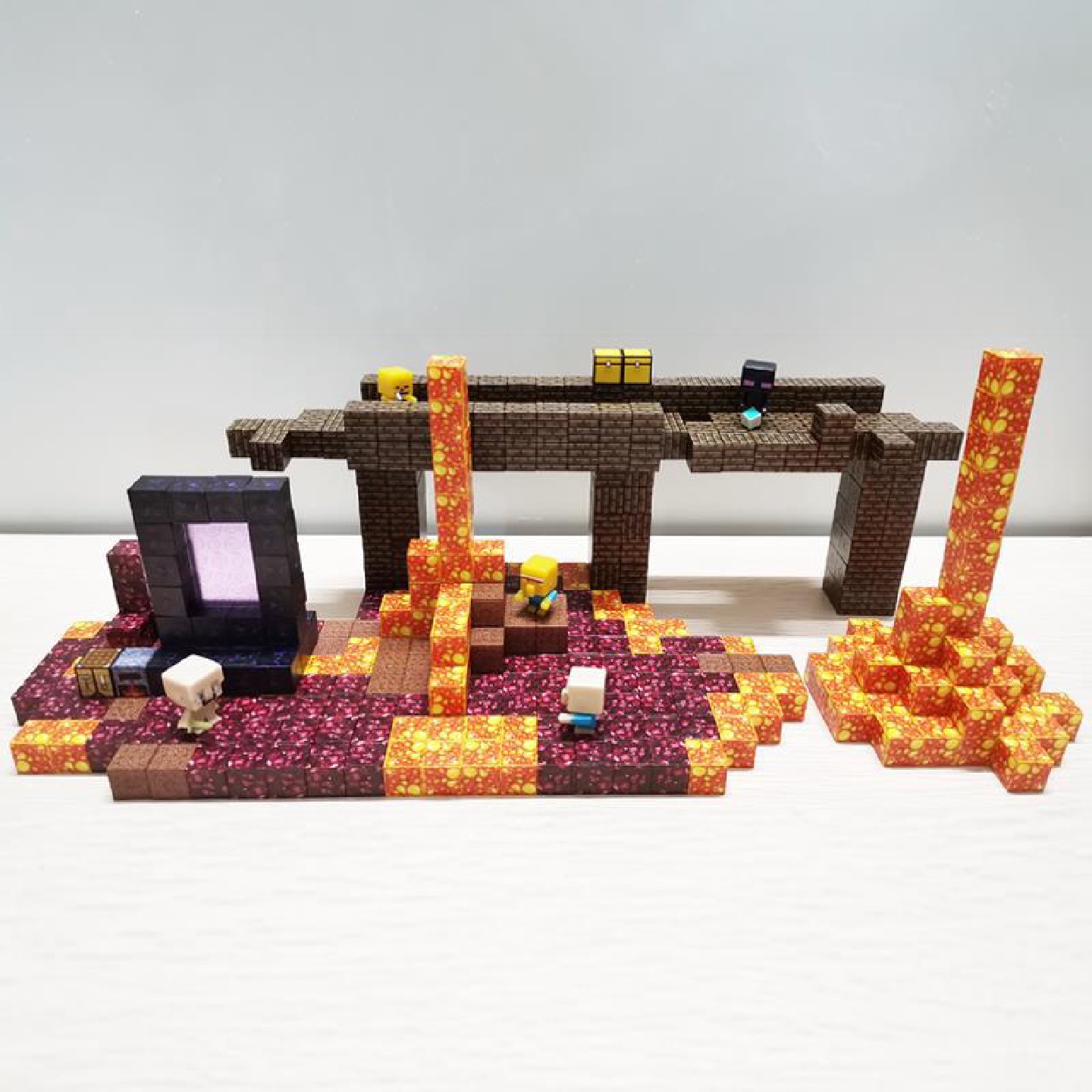 2023磁力世界MC好玩的五颜六色通用益智玩具磁力方块地下城周边