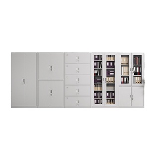 文件柜办公柜钢制铁皮柜资料柜档案柜储物柜分五节单节小文件柜子