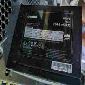 议价长城HOPE-7000DS电源额定600W。正常使用拆机