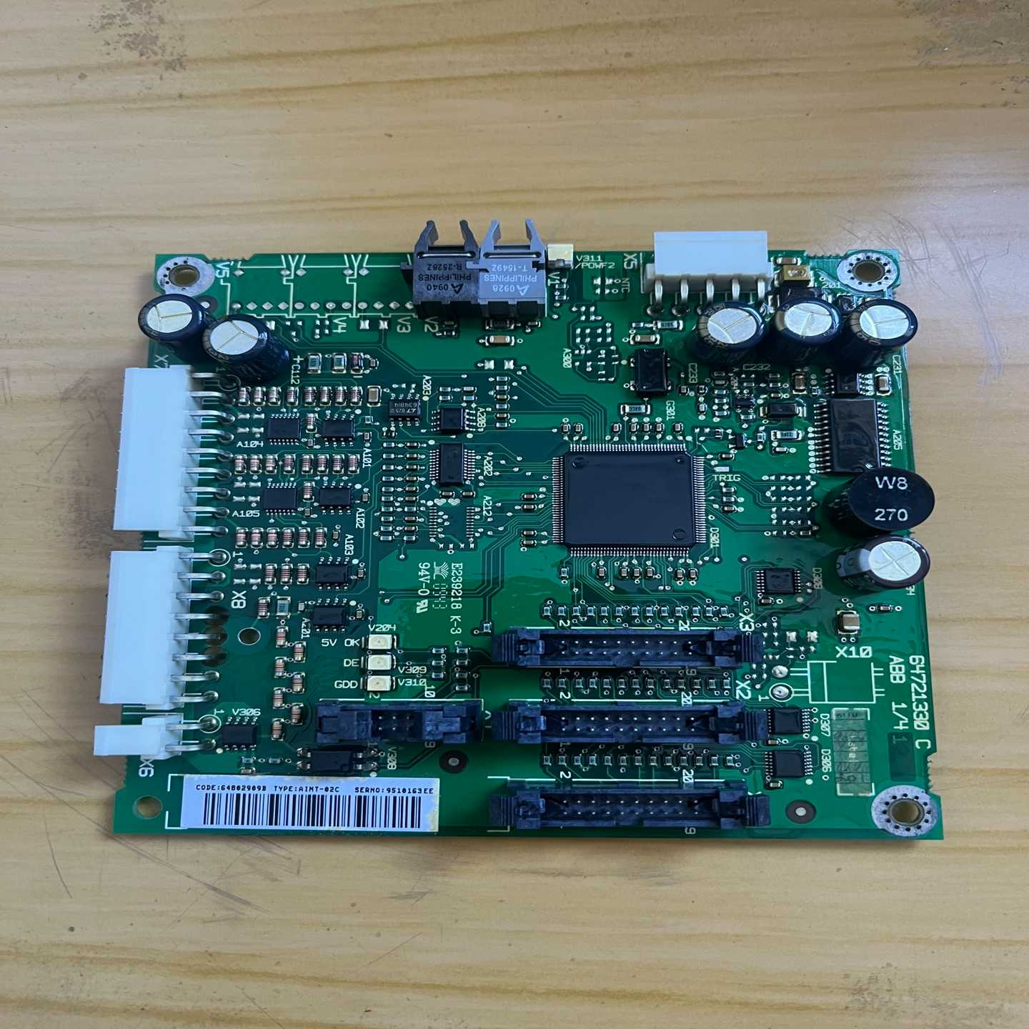 AINT-02C ABB800变频器 光纤信号板 实物一张（电子设备）