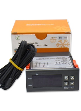 温度控制器数显STC-1000开关水族箱孵化海鲜机微电脑温控器220v