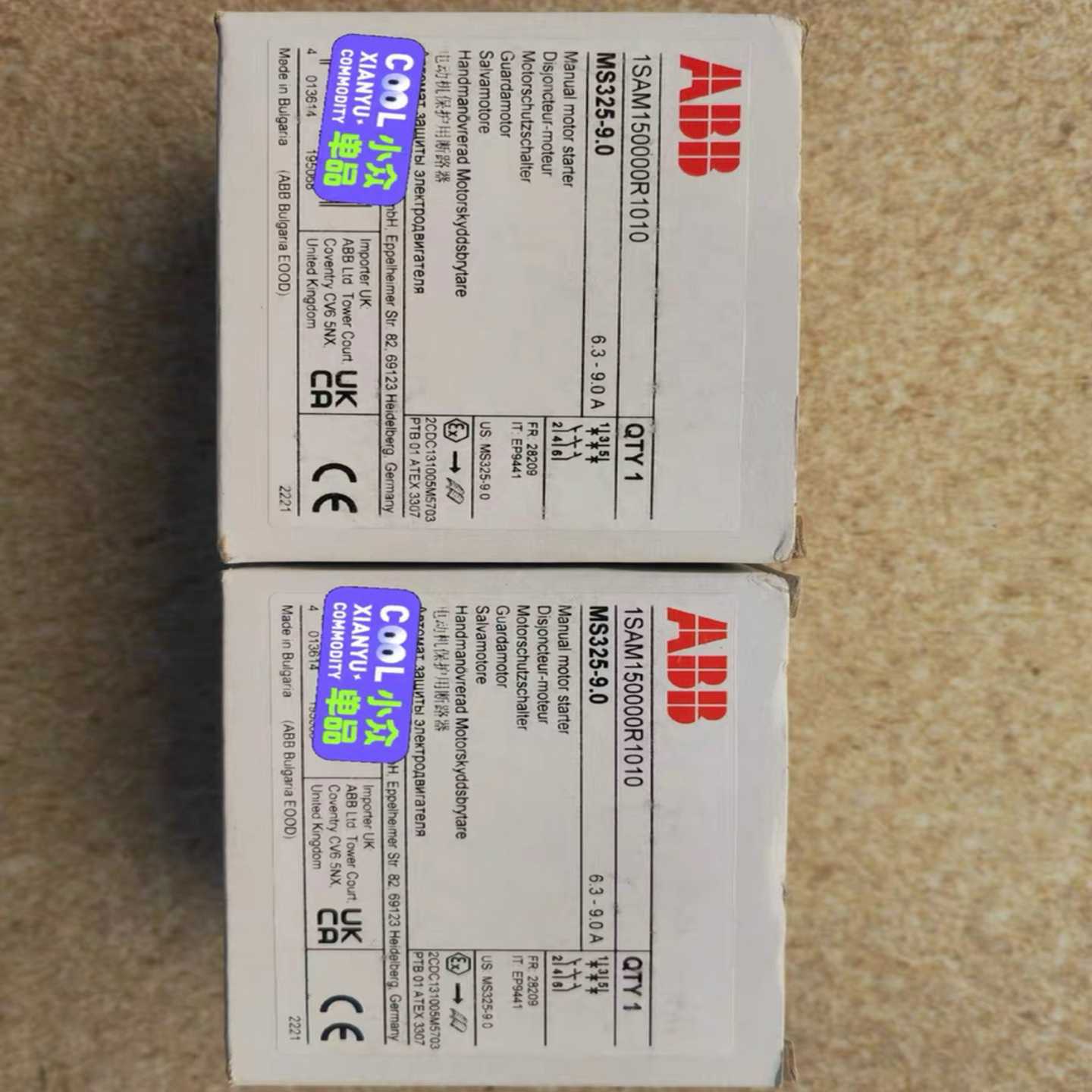 询价ABB马达保护开关MS132-10两支MS325-9一支