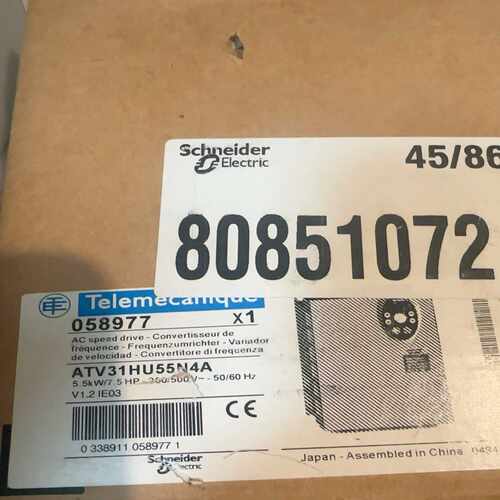 变频器31系列ATV31HU55N4A5.5KW询价