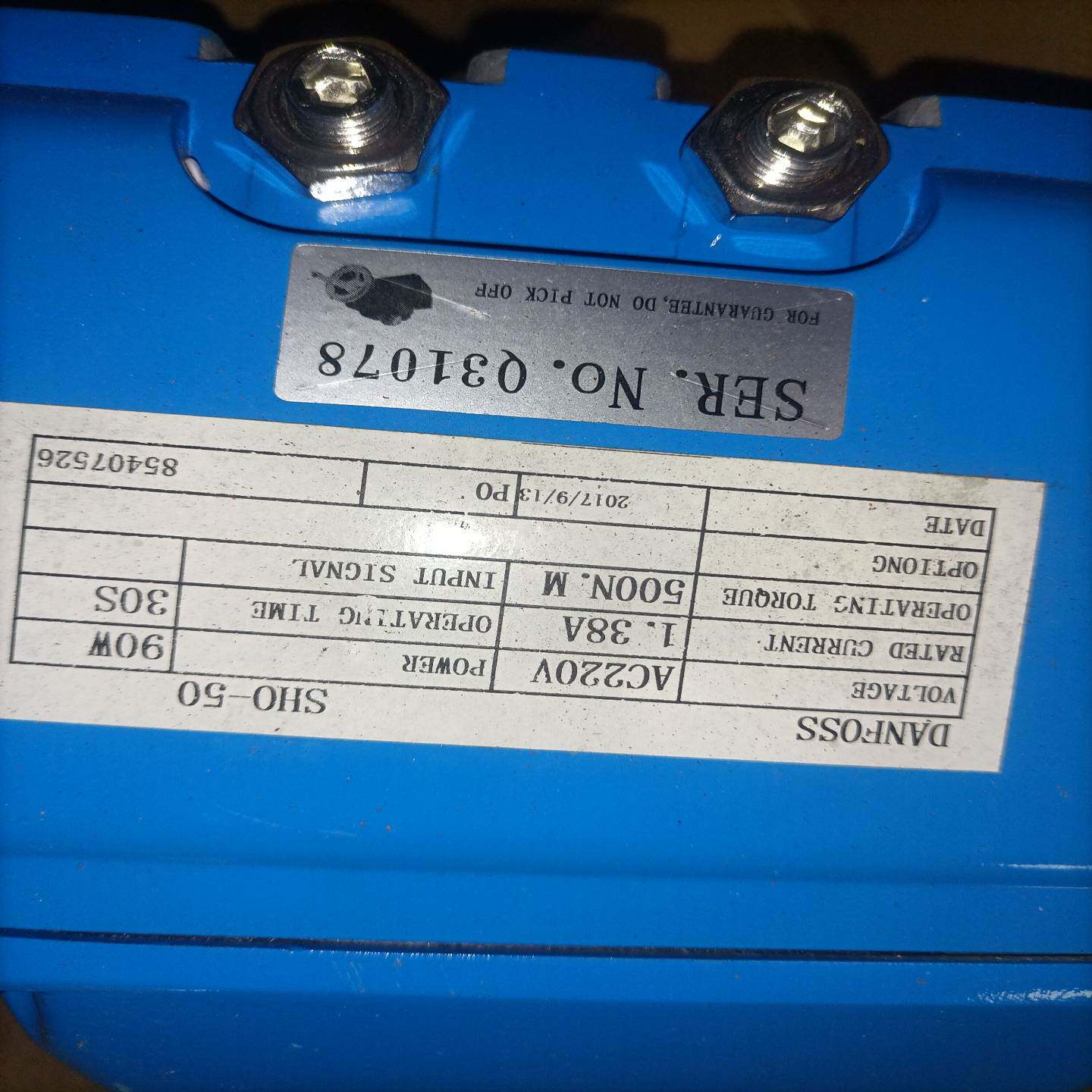 丹佛斯danfoss SHO 50电动蝶阀无包装~询价