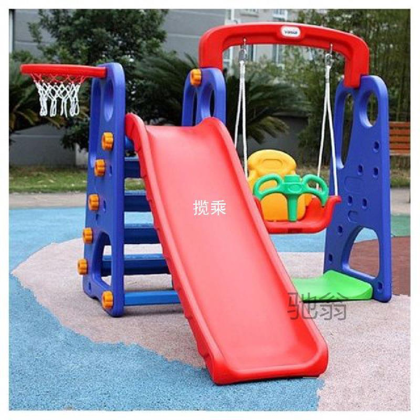 aEL加厚儿童室内滑梯家用组合幼儿园多功能滑滑梯宝宝秋千海洋球