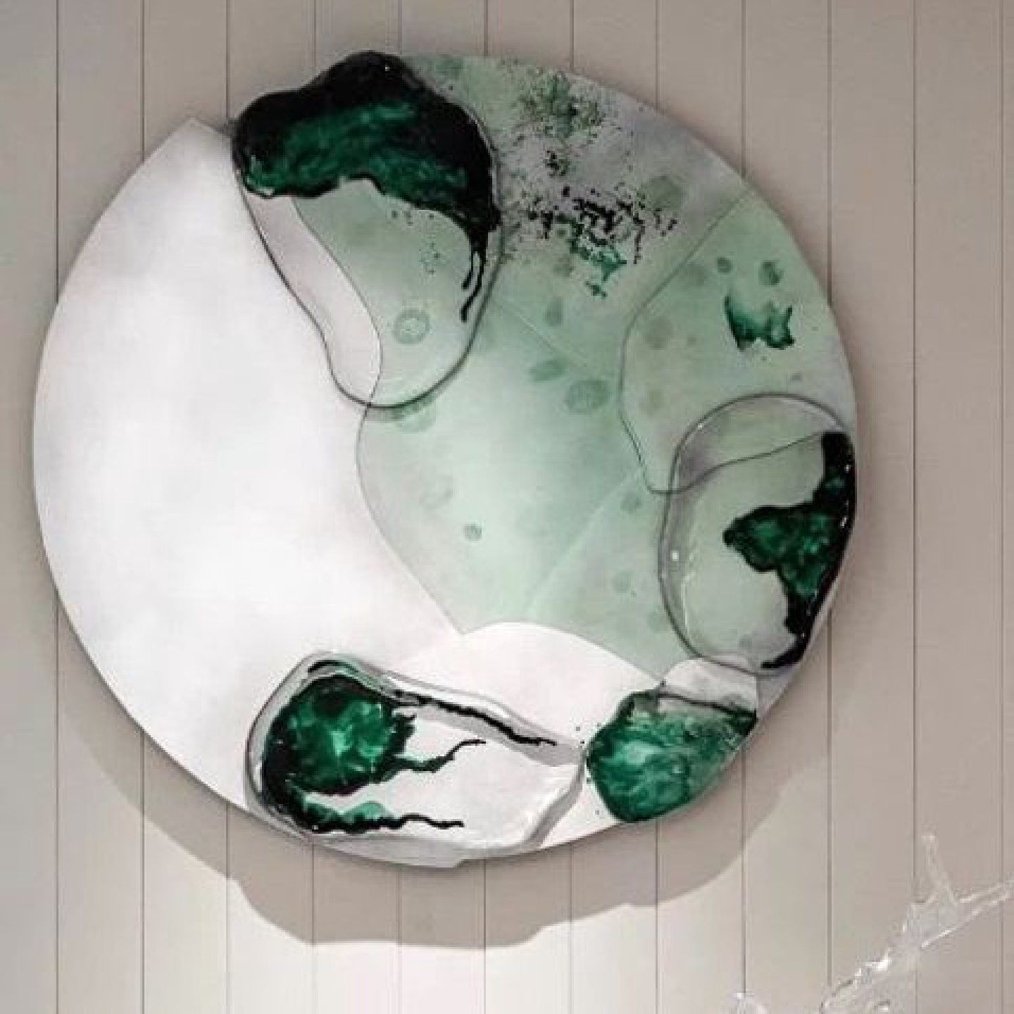 圆形立体样板间别墅玄关高端高画个性中国风书房会议室装饰画图片