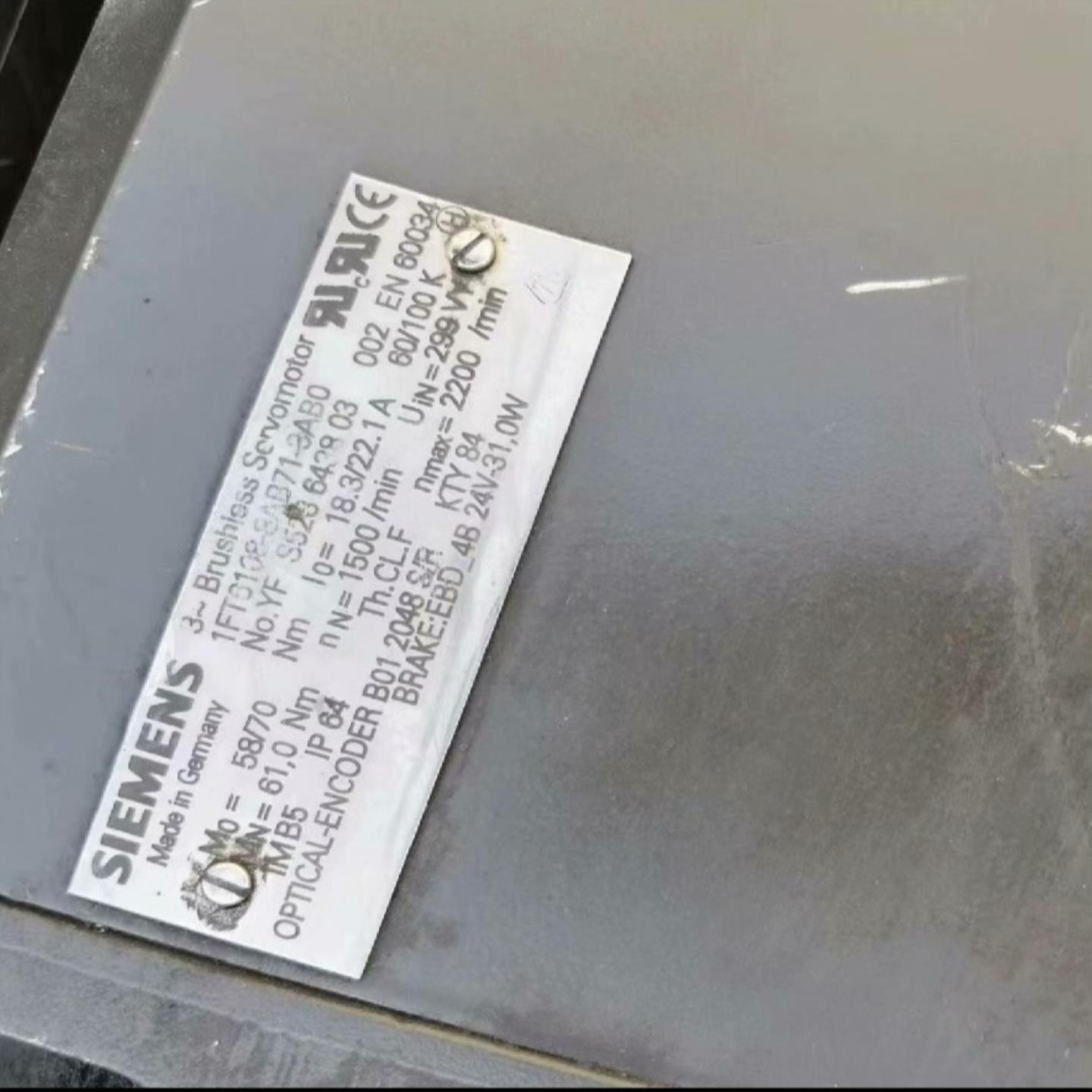 询价拍~伺服电机，1FT6108-8AB71-3AB0，功能包