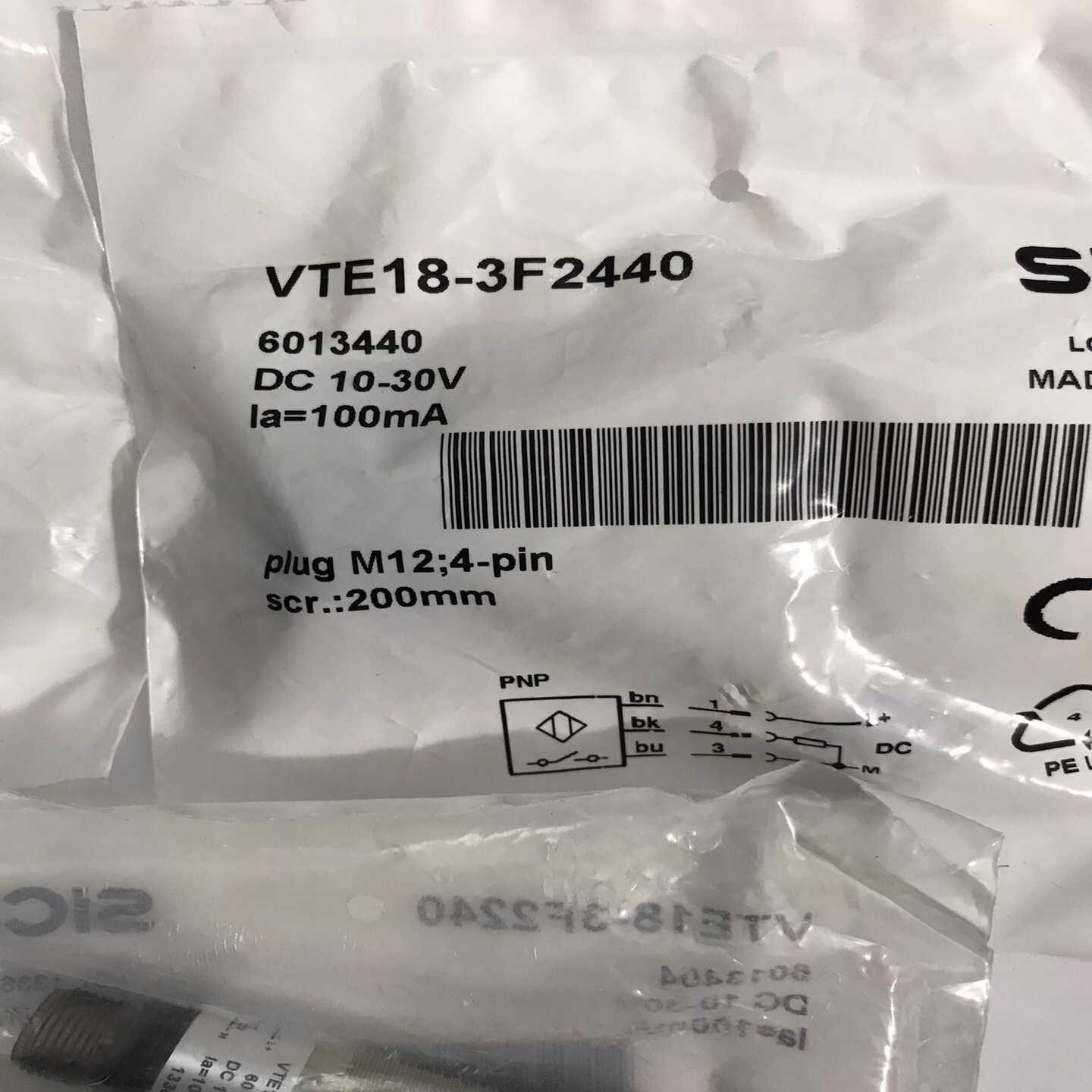 西克传感器 VTE18-3F2440 产品号:6013440~询价