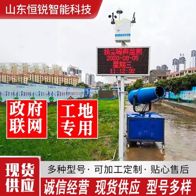 泵吸式扬尘在线监测系统建筑工地pm2.5pm10噪声检测设备政府联网