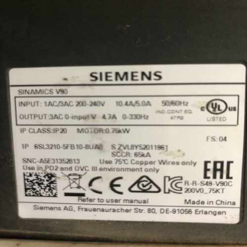 询价西门子驱动器V906SL3210-5FB10-8UA0