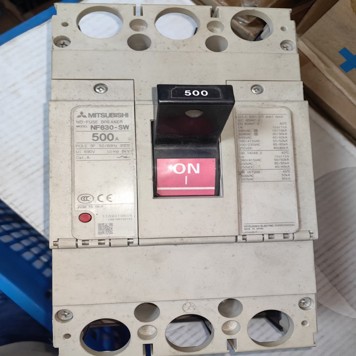 NF630-SW 3P 500A    三菱MITSUBIS--议价商品