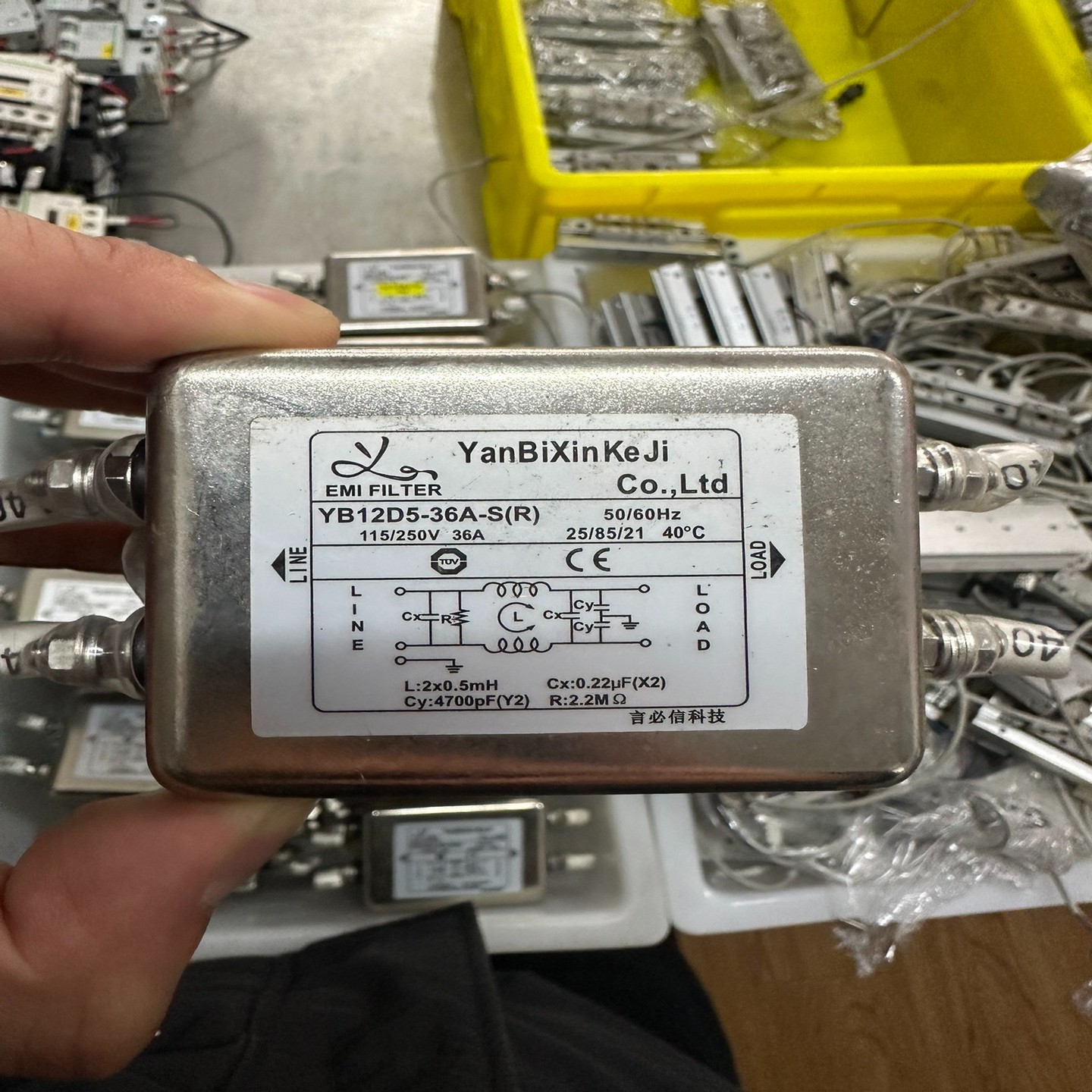 言必信滤波器YB12D5-36A-SR 115/250V 3~询价