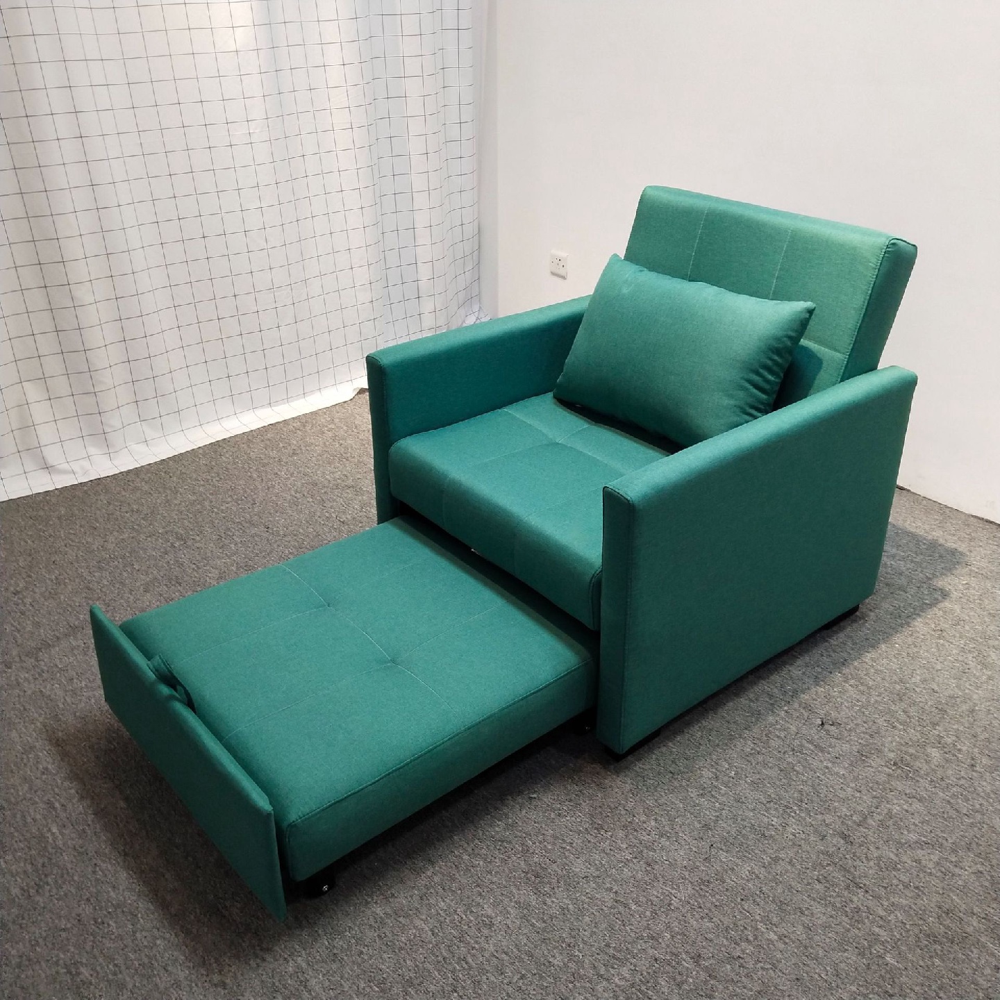 简约休闲单人午休折叠功能沙发小户型客厅卧室坐卧两用布艺沙发床