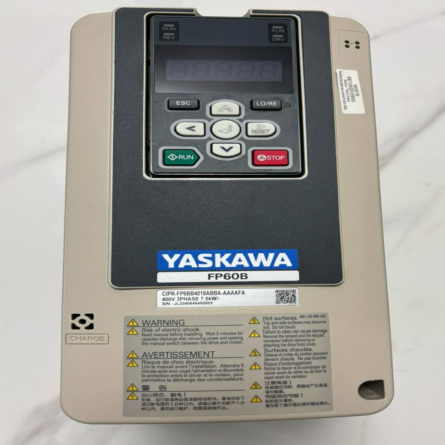 【议价】安川FP60B变频器75KW大功率三相380V