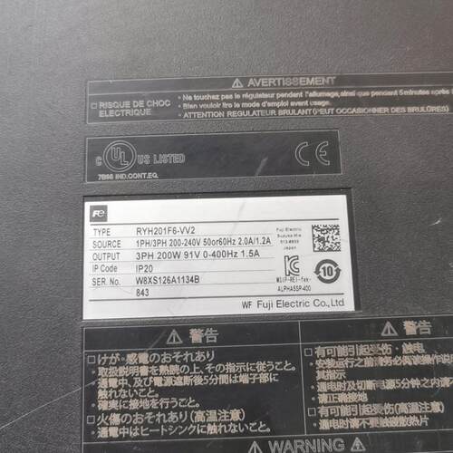 【星慕电子】富士驱动200w型号RYH201F6-VV2