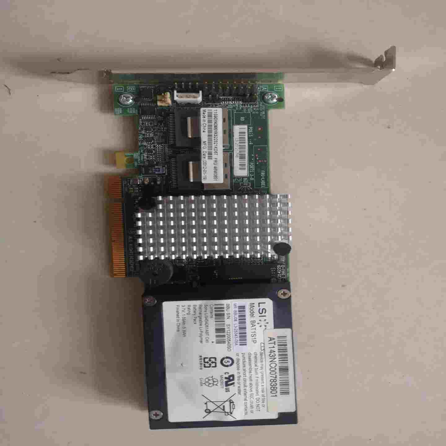 原装 IBM M5015阵列卡512M缓存6GB 8口 SA~议价