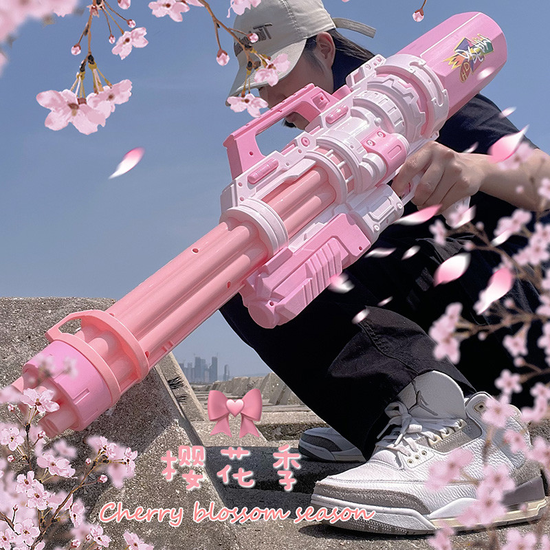超大号加特林水枪玩具大容量成人儿童抽拉式高压water gun泼