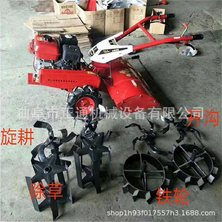 柴油多功能耕地机图片 旱地水田开沟机价格 旱地专用旋耕起垄机