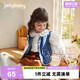 女童牛仔马甲小童轻奢小众洋气时髦春装 背心 衣服宝宝马夹儿童开衫