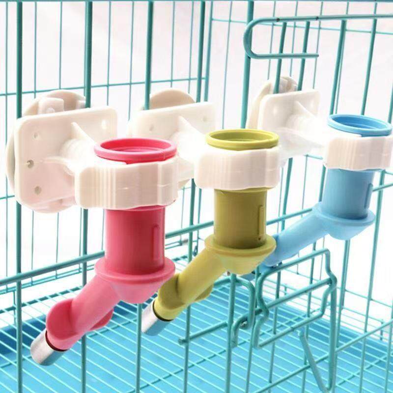 滚珠悬挂式宠物饮水头不锈钢双头猫狗饮水嘴适配饮料瓶仓鼠饮水器