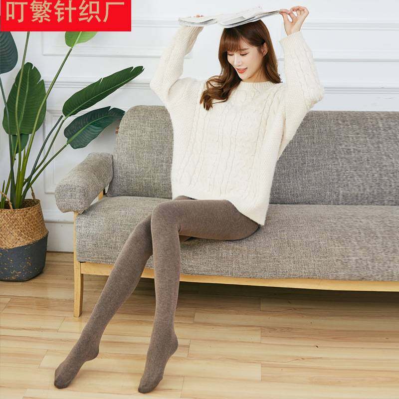 秋冬款加绒加厚螺纹棉竖条纹打底裤外穿踩脚保暖裤女士连脚一体裤,女士内衣/男士内衣/家居服,连裤袜/打底袜,淘宝优惠券,粉丝福利购,淘宝优惠卷