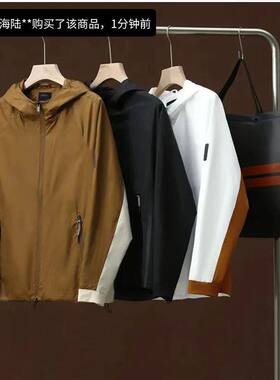 意大利轻奢款情侣开衫户外夹克外套男士风壳衣跃可甄选PSENY男装