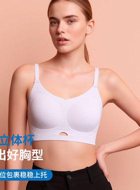 2026新款美背文胸罩杯无痕内衣女聚拢小胸提拉防下垂无钢圈收副乳