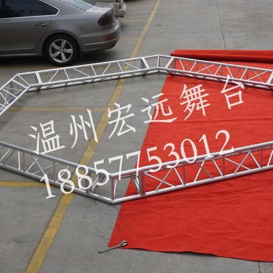 健身馆搭建吊顶桁架 温州厂家铝合金桁架 可挂灯三角桁架灯光