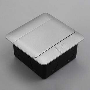 工厂跨境出口银色地板插US美标泰国东南亚隐藏暗装弹起式地面插座