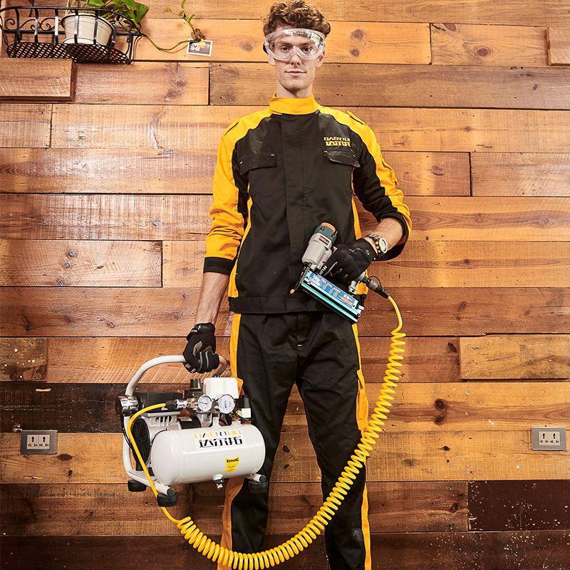 达尔拓便携式空压机220v无油低音小型家用气泵木工喷漆空气压缩机