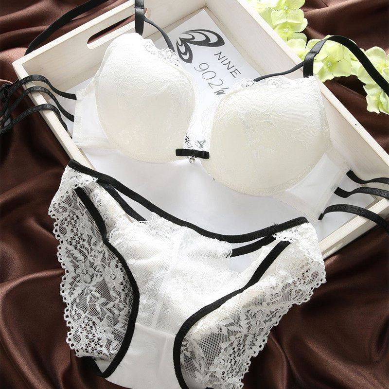 套装价/日系甜美女士内衣小胸加厚显大软钢圈纯欲文胸聚拢套装,运动服/休闲服装,运动内衣套装,淘宝优惠券,粉丝福利购,淘宝优惠卷